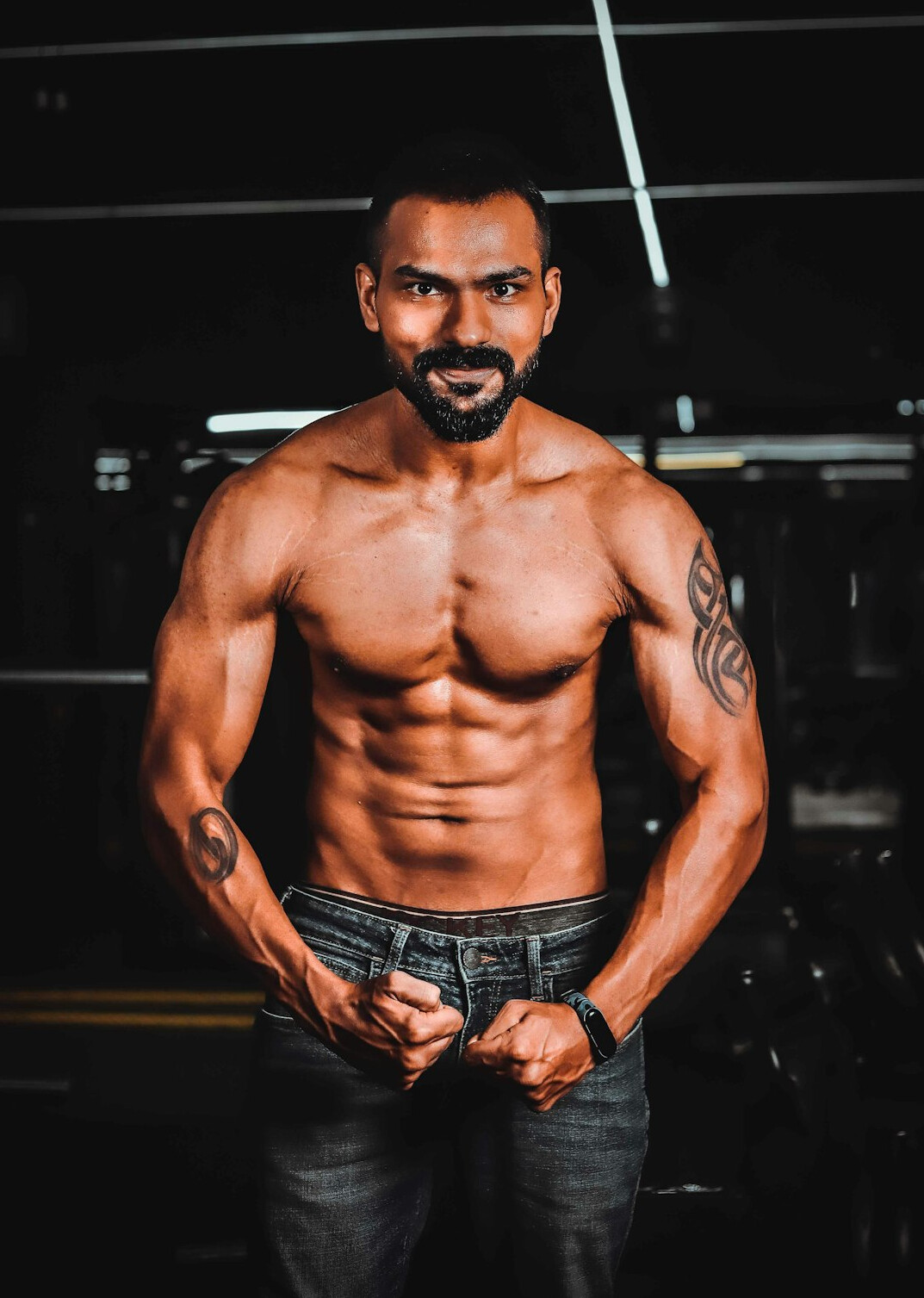 Portrait of a man fitness trainer