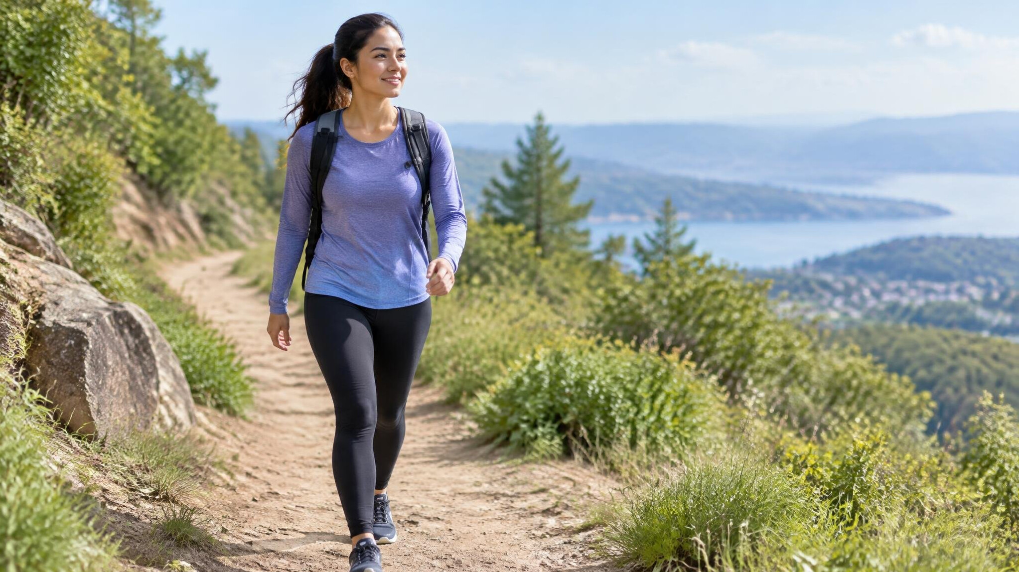 woman walking outdoors for fitness