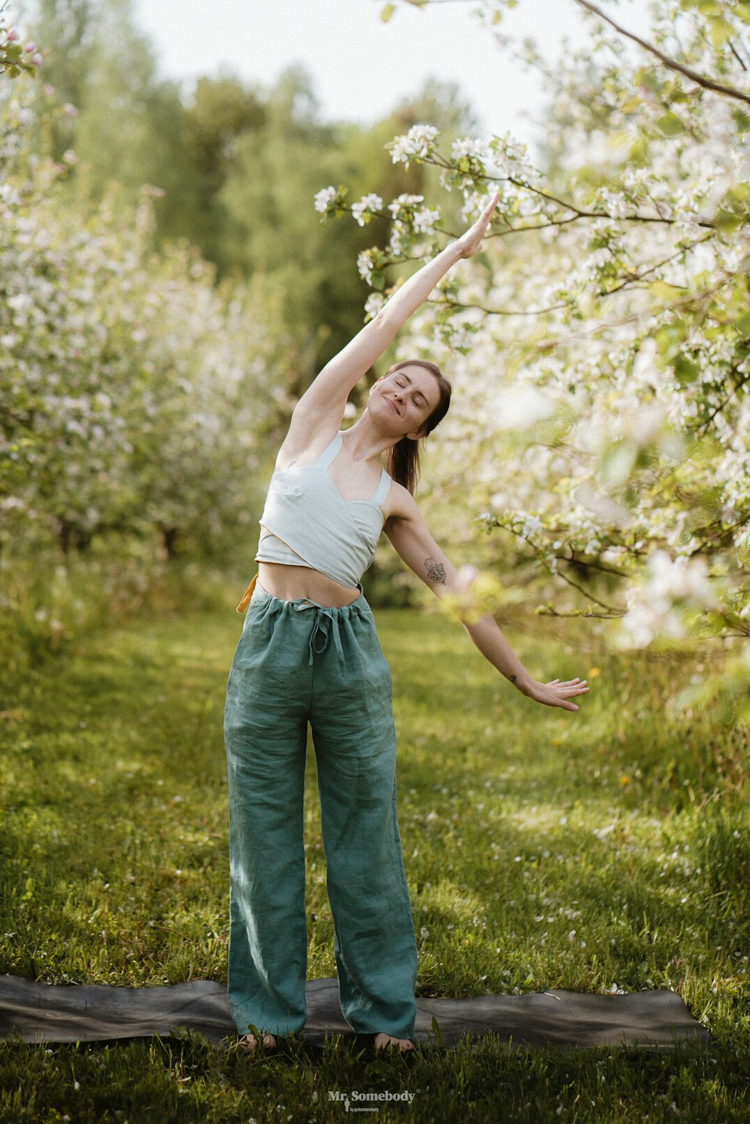 yoga pose in nature